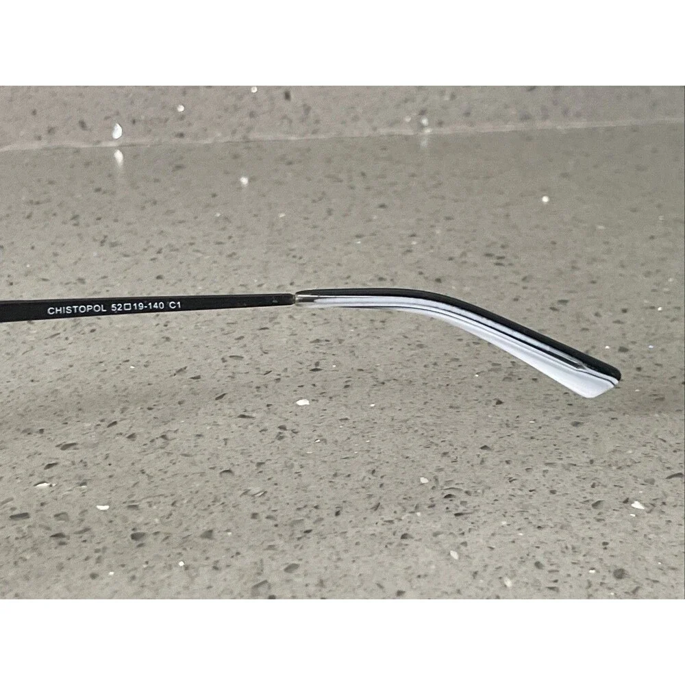 Eyebuydirect Chistopol 52-19-140 C1 Black Metal Eyeglasses FRAMES ONLY rectangle